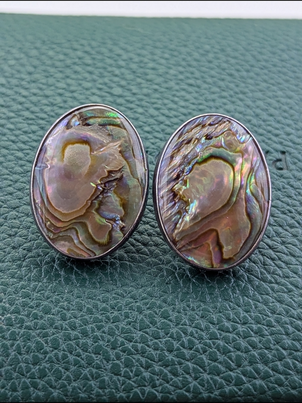 ✨ Vintage Sterling & Abalone Studs ✨